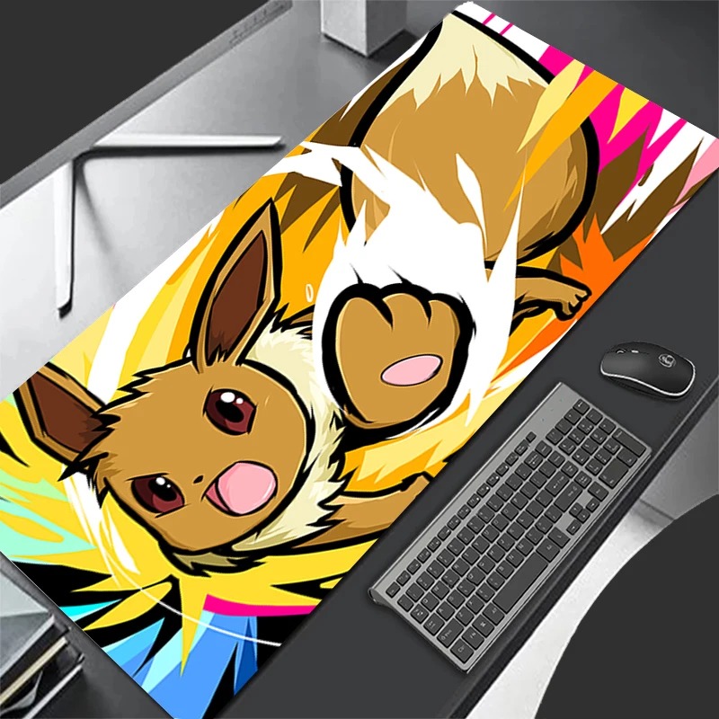 Pad Gaming Console - P-Pokemon Eevee Anime Oyun Mouse Pad'i,