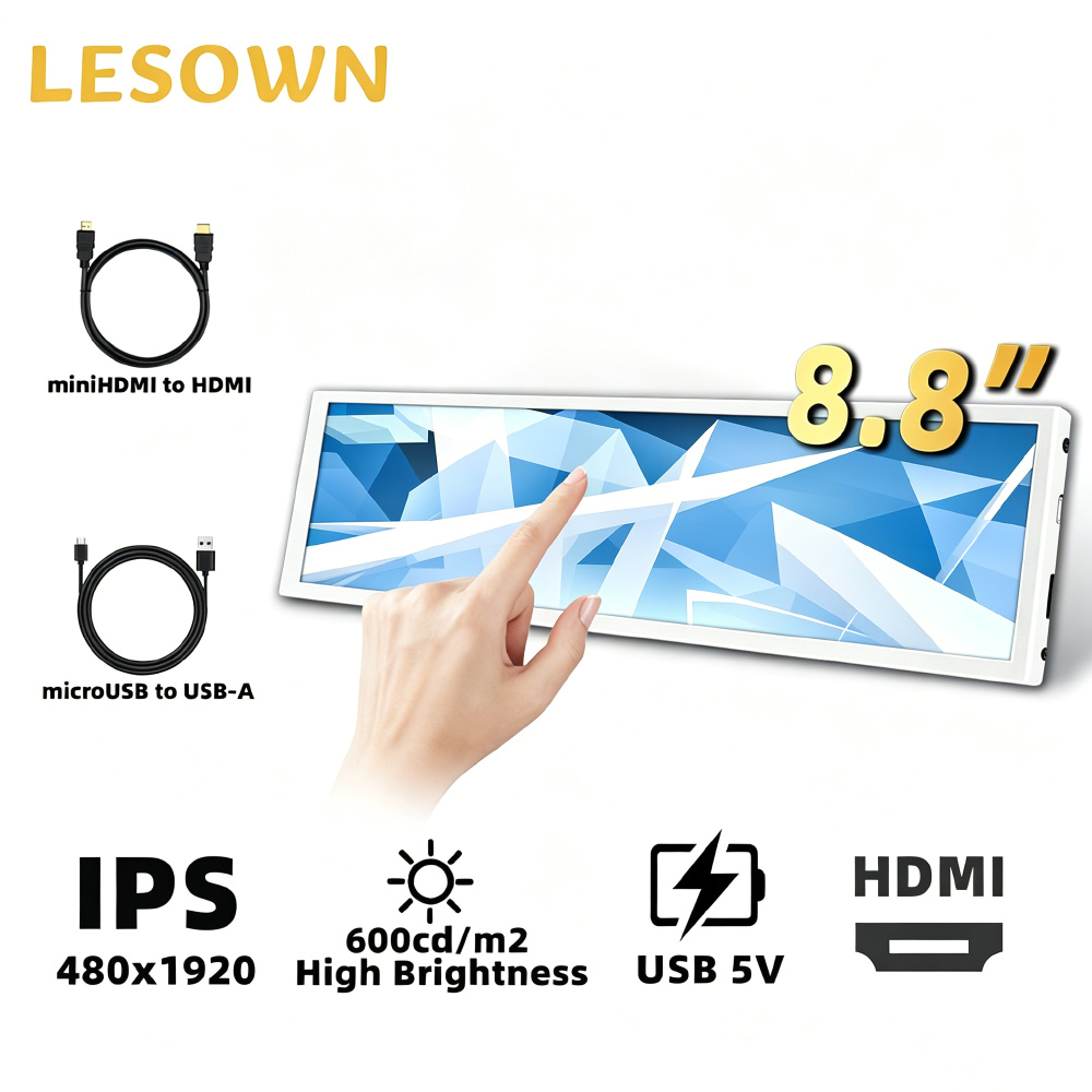 Gaming Console Display Case - LESOWN 8.8 İnç Mini Genişletilmiş Ekran