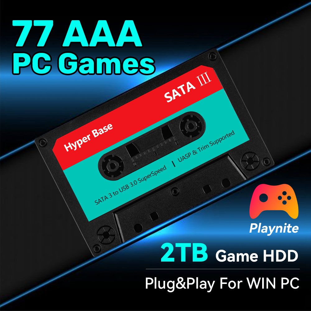 Gaming Console Chinese - 2TB Oyun Sabit Diski, 77 Adet