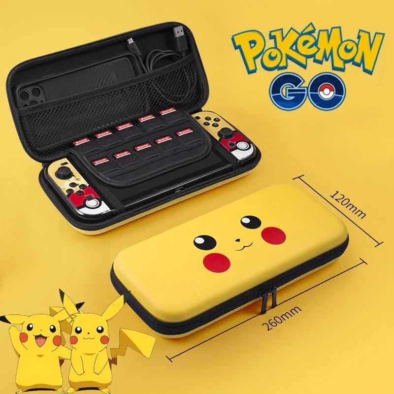 Gaming Console Handheld - Pokemon Pikachu saklama çantası Anahtarı OLED