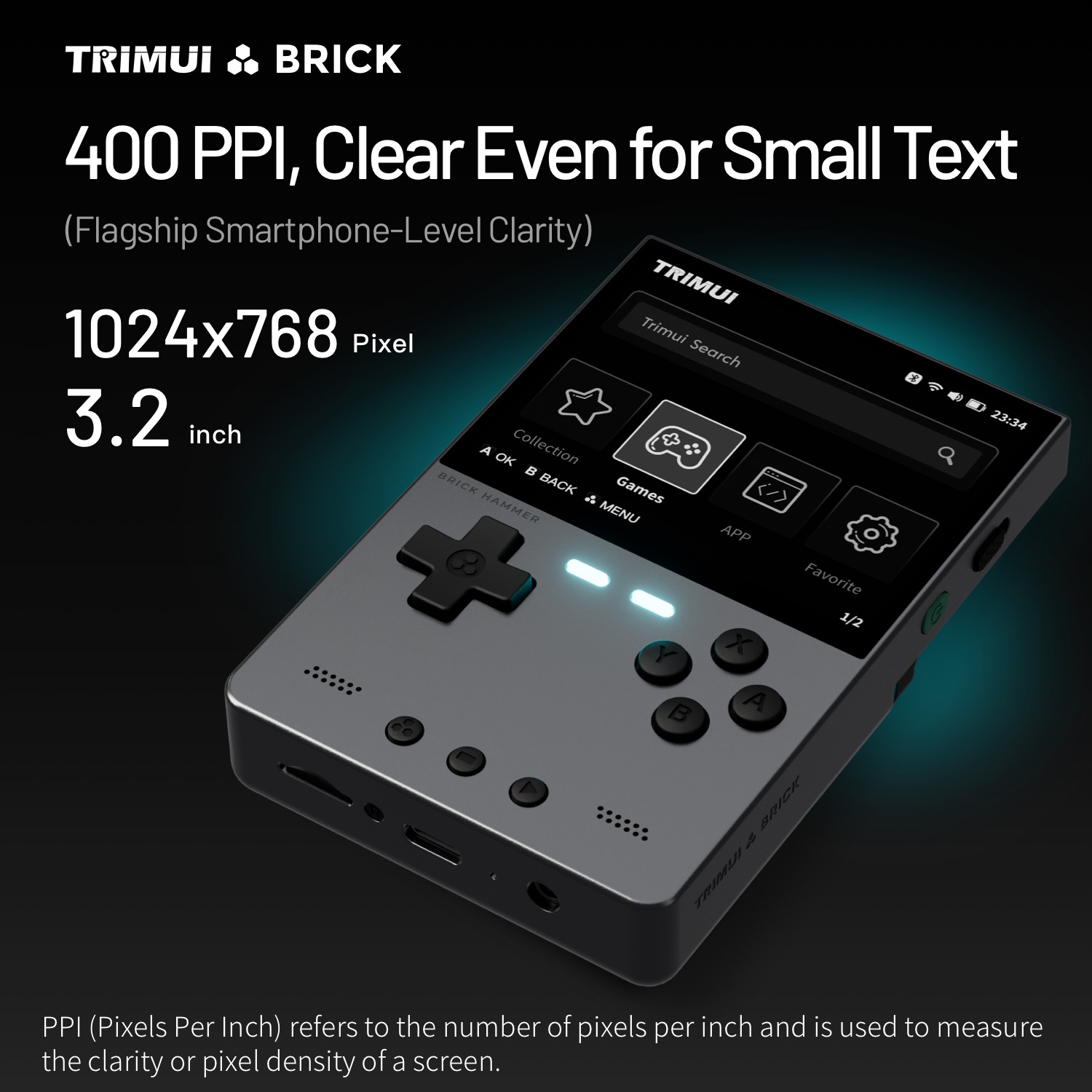 TRIMUI BRICK Hammer Mini Metal - Gaming Console Handheld Best incelemesi ve fiyatı