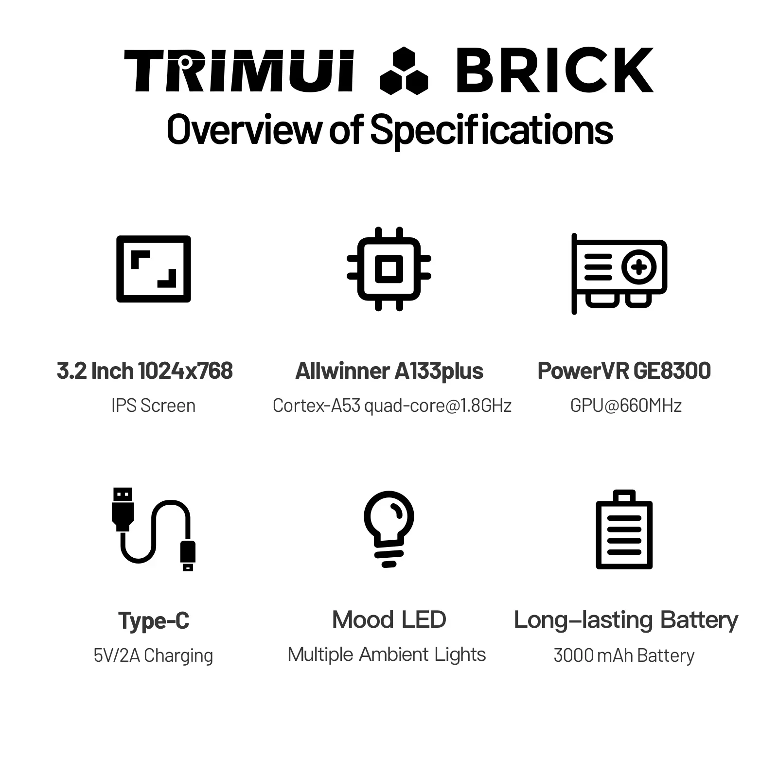 TRIMUI TUĞLA El Oyun Konsolu 3 - Gaming Console Chinese incelemesi ve fiyatı