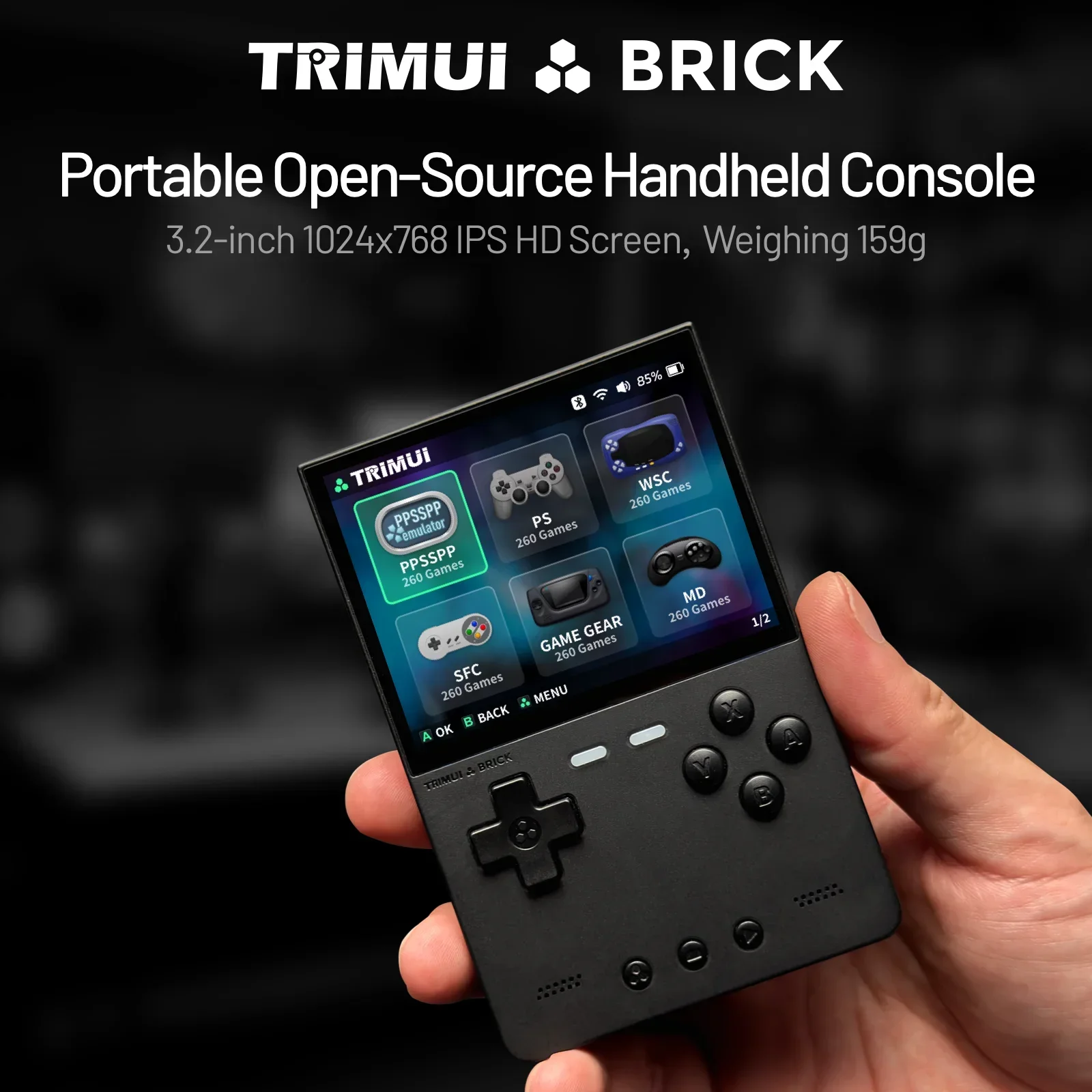TRIMUI TUĞLA El Oyun Konsolu 3 - Gaming Console Chinese incelemesi ve fiyatı